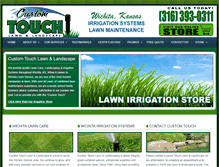 Tablet Screenshot of customtouchlawn.com